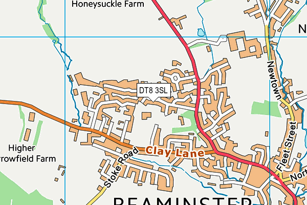 DT8 3SL map - OS VectorMap District (Ordnance Survey)