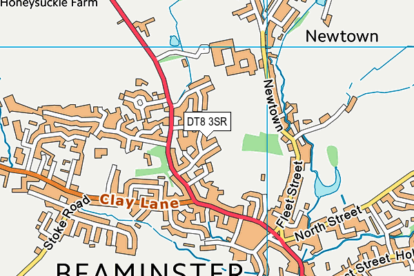 DT8 3SR map - OS VectorMap District (Ordnance Survey)