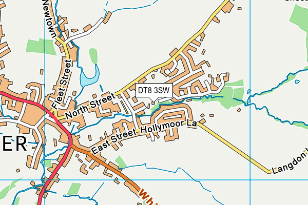 DT8 3SW map - OS VectorMap District (Ordnance Survey)