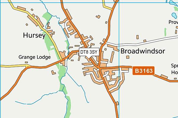 DT8 3SY map - OS VectorMap District (Ordnance Survey)