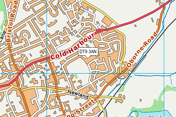 DT9 3AN map - OS VectorMap District (Ordnance Survey)