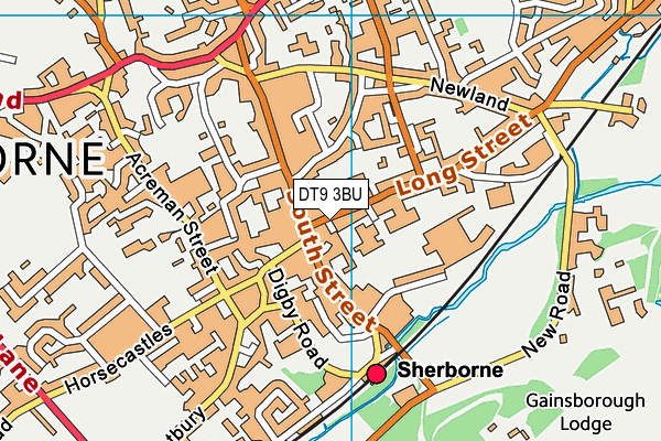 Map of SHERBORNE HAMPERS LTD at district scale