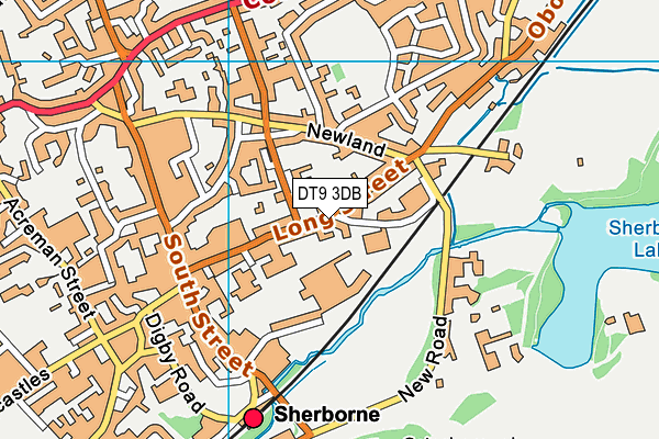 DT9 3DB map - OS VectorMap District (Ordnance Survey)