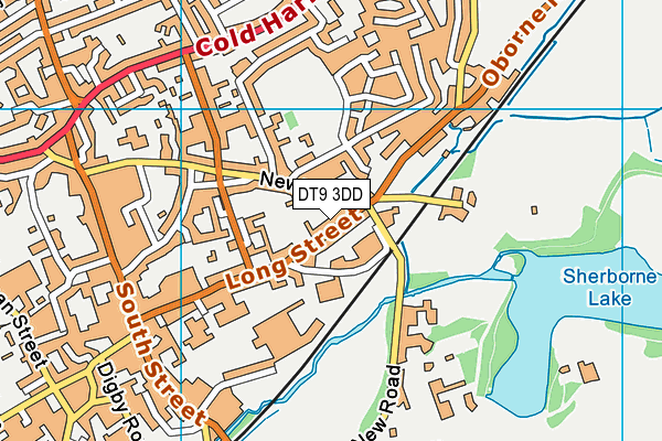 DT9 3DD map - OS VectorMap District (Ordnance Survey)