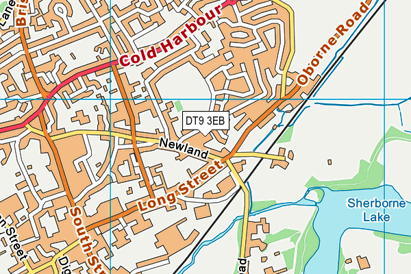 DT9 3EB map - OS VectorMap District (Ordnance Survey)