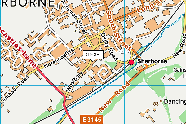 DT9 3EL map - OS VectorMap District (Ordnance Survey)