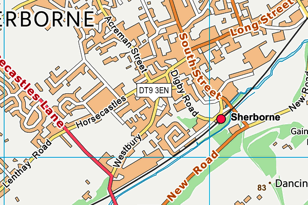 DT9 3EN map - OS VectorMap District (Ordnance Survey)