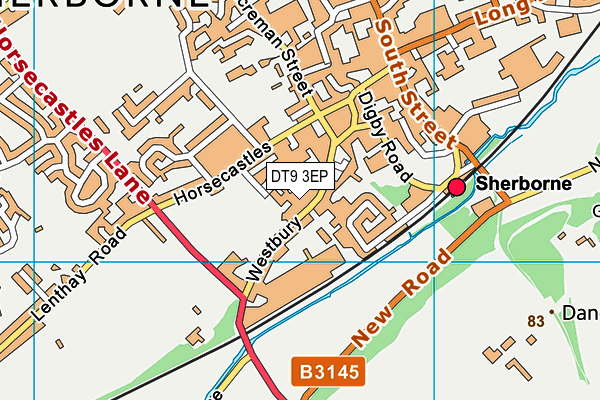 DT9 3EP map - OS VectorMap District (Ordnance Survey)