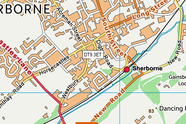 DT9 3ET map - OS VectorMap District (Ordnance Survey)