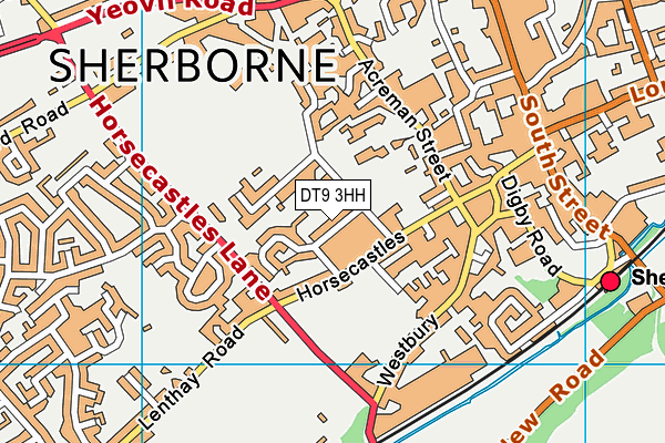 DT9 3HH map - OS VectorMap District (Ordnance Survey)