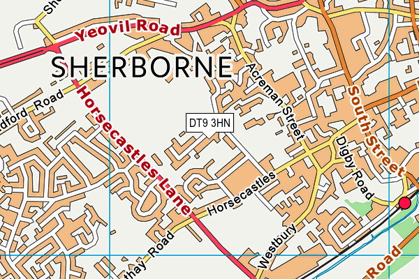 DT9 3HN map - OS VectorMap District (Ordnance Survey)