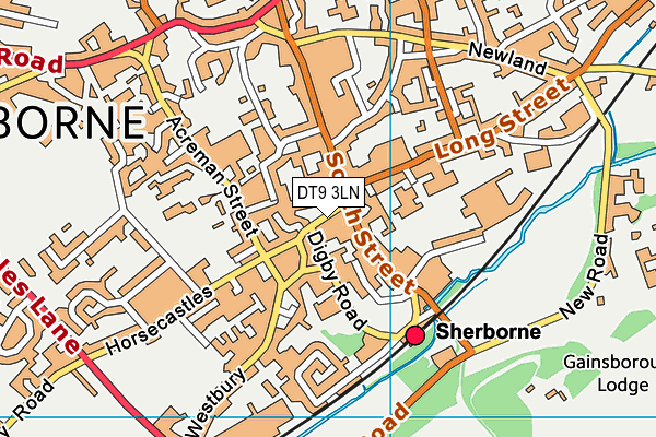 Map of PURE HAIR SHERBORNE LIMITED at district scale