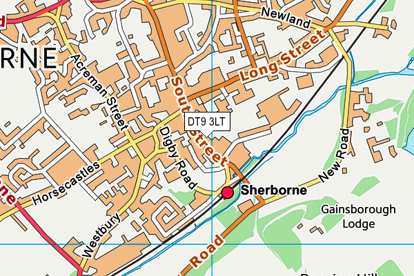 DT9 3LT map - OS VectorMap District (Ordnance Survey)