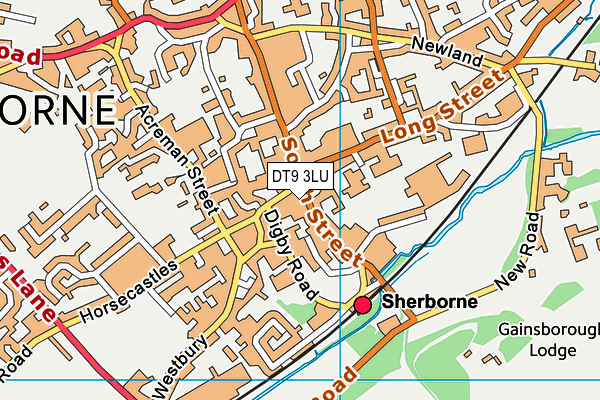 Map of THE DRINKSMITH SHERBORNE LTD at district scale