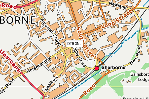 Map of SHERBORNE OPTICAL LIMITED at district scale