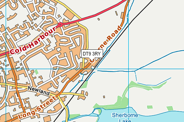 DT9 3RY map - OS VectorMap District (Ordnance Survey)