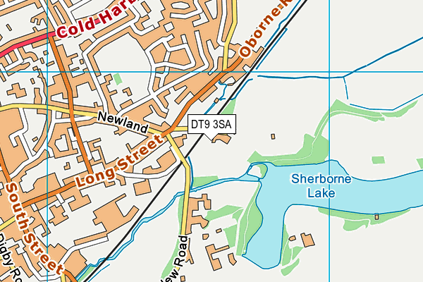 DT9 3SA map - OS VectorMap District (Ordnance Survey)