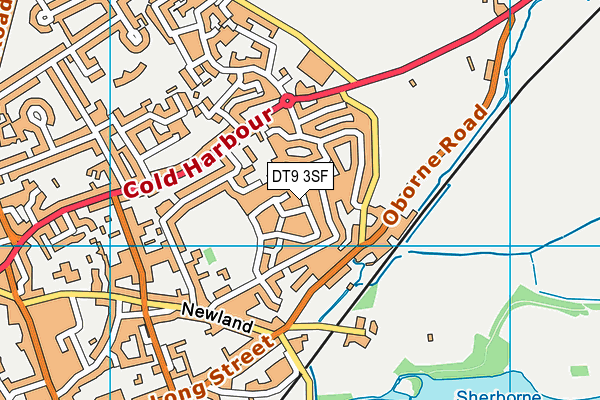 DT9 3SF map - OS VectorMap District (Ordnance Survey)