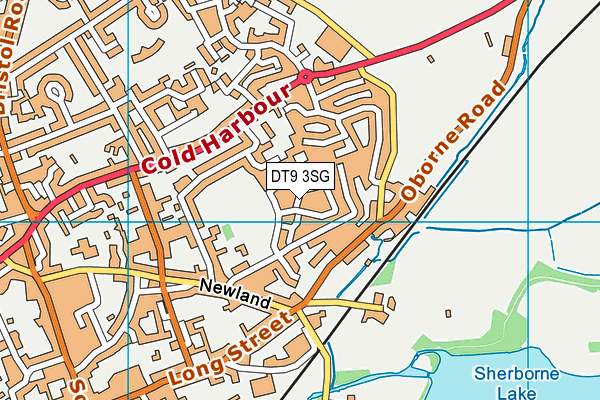 DT9 3SG map - OS VectorMap District (Ordnance Survey)