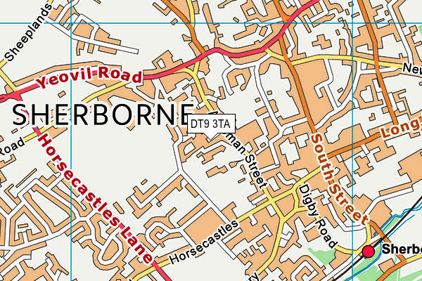 DT9 3TA map - OS VectorMap District (Ordnance Survey)