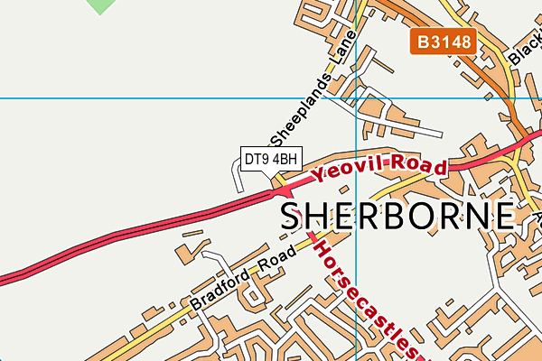 DT9 4BH map - OS VectorMap District (Ordnance Survey)