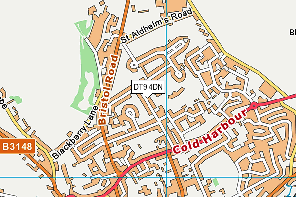 Harbour Vale School map (DT9 4DN) - OS VectorMap District (Ordnance Survey)