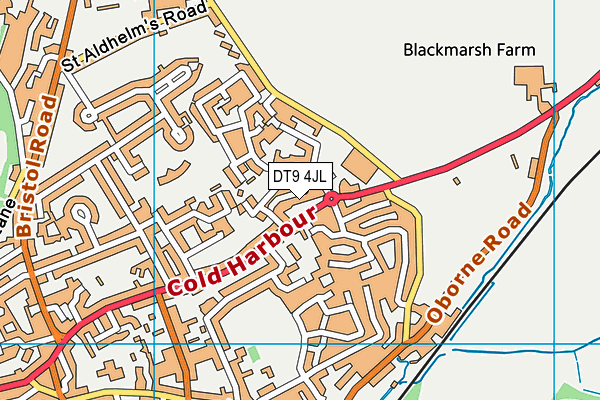 DT9 4JL map - OS VectorMap District (Ordnance Survey)