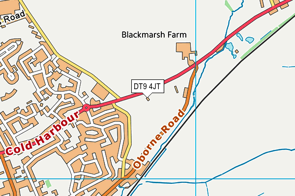 DT9 4JT map - OS VectorMap District (Ordnance Survey)