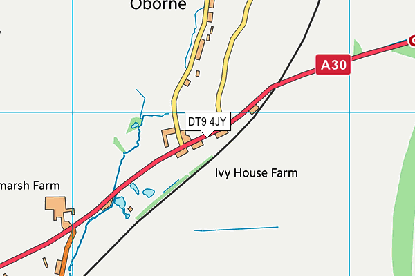DT9 4JY map - OS VectorMap District (Ordnance Survey)