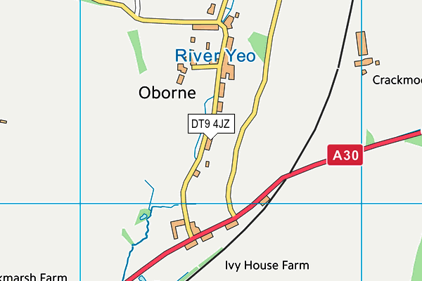 DT9 4JZ map - OS VectorMap District (Ordnance Survey)