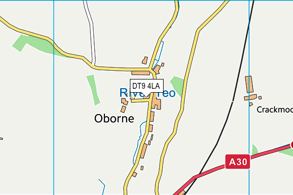 DT9 4LA map - OS VectorMap District (Ordnance Survey)