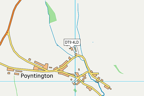 DT9 4LD map - OS VectorMap District (Ordnance Survey)