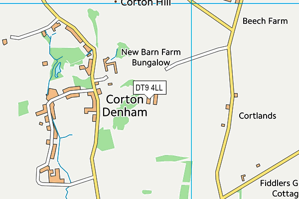 DT9 4LL map - OS VectorMap District (Ordnance Survey)