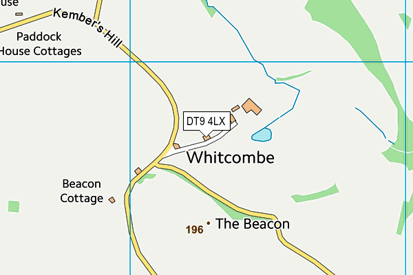 DT9 4LX map - OS VectorMap District (Ordnance Survey)