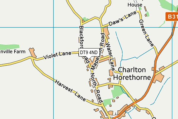 DT9 4ND map - OS VectorMap District (Ordnance Survey)