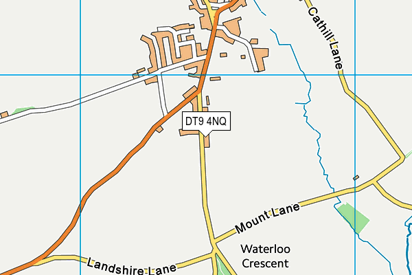 DT9 4NQ map - OS VectorMap District (Ordnance Survey)