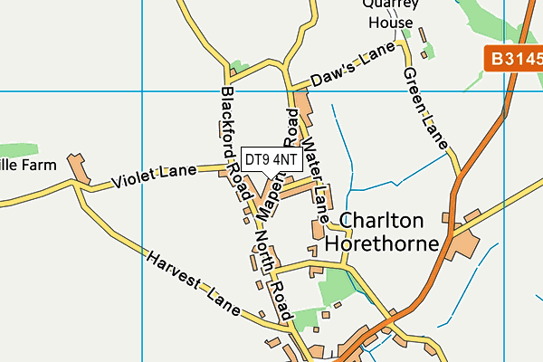 DT9 4NT map - OS VectorMap District (Ordnance Survey)