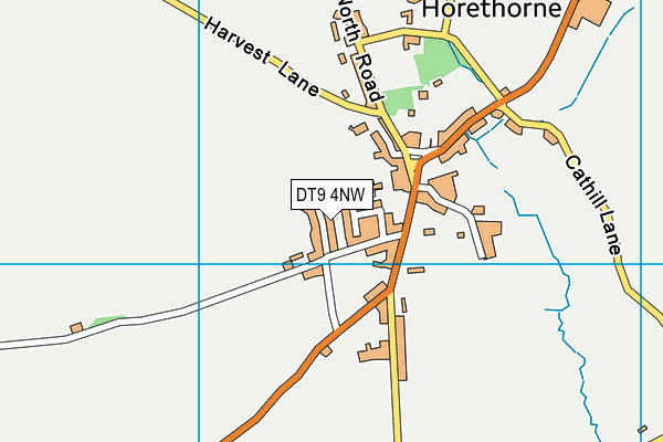 DT9 4NW map - OS VectorMap District (Ordnance Survey)