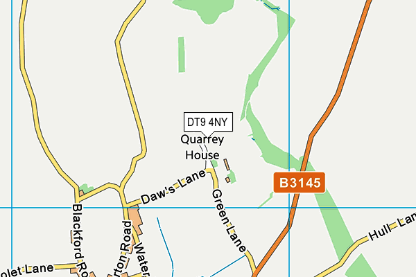 DT9 4NY map - OS VectorMap District (Ordnance Survey)