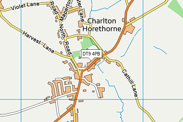 DT9 4PB map - OS VectorMap District (Ordnance Survey)