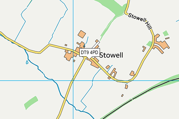 DT9 4PD map - OS VectorMap District (Ordnance Survey)