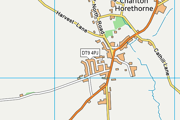DT9 4PJ map - OS VectorMap District (Ordnance Survey)