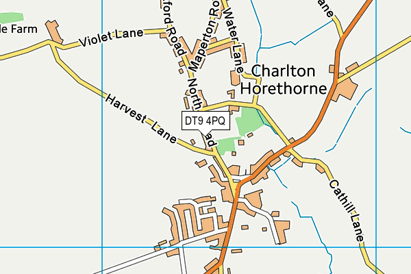 DT9 4PQ map - OS VectorMap District (Ordnance Survey)