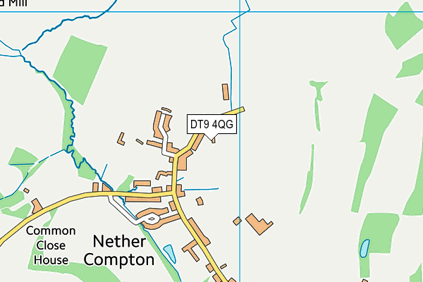 DT9 4QG map - OS VectorMap District (Ordnance Survey)