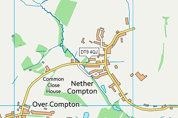 DT9 4QJ map - OS VectorMap District (Ordnance Survey)