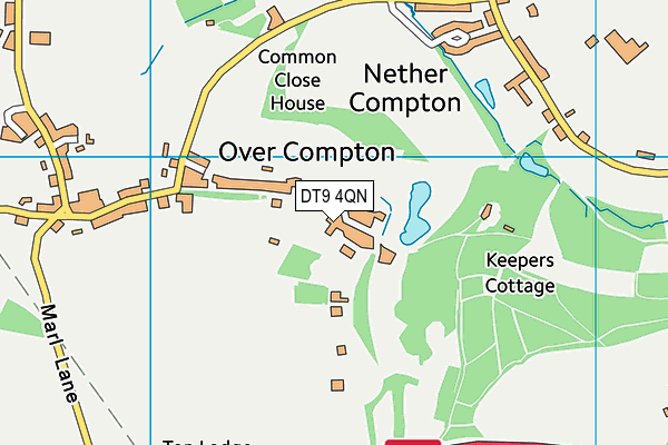 DT9 4QN map - OS VectorMap District (Ordnance Survey)