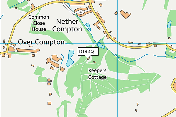 DT9 4QT map - OS VectorMap District (Ordnance Survey)