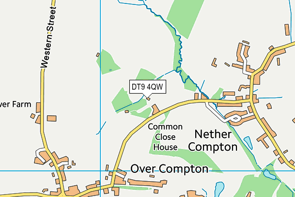 DT9 4QW map - OS VectorMap District (Ordnance Survey)