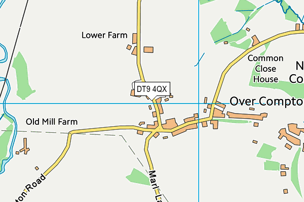 DT9 4QX map - OS VectorMap District (Ordnance Survey)