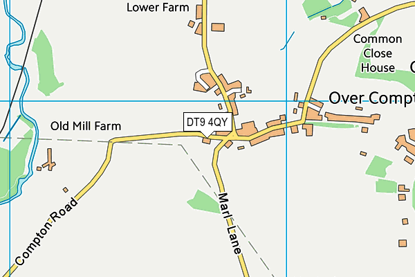 DT9 4QY map - OS VectorMap District (Ordnance Survey)